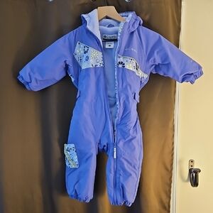 Columbia Kids Purple One Piece Snowsuit, 2T